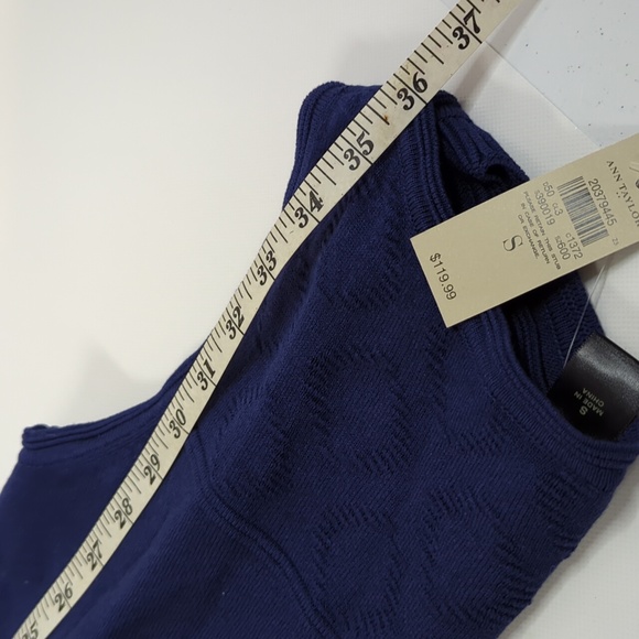 Ann Taylor Sleeveless Knit Dress, S, Dark Blue - Picture 13 of 13